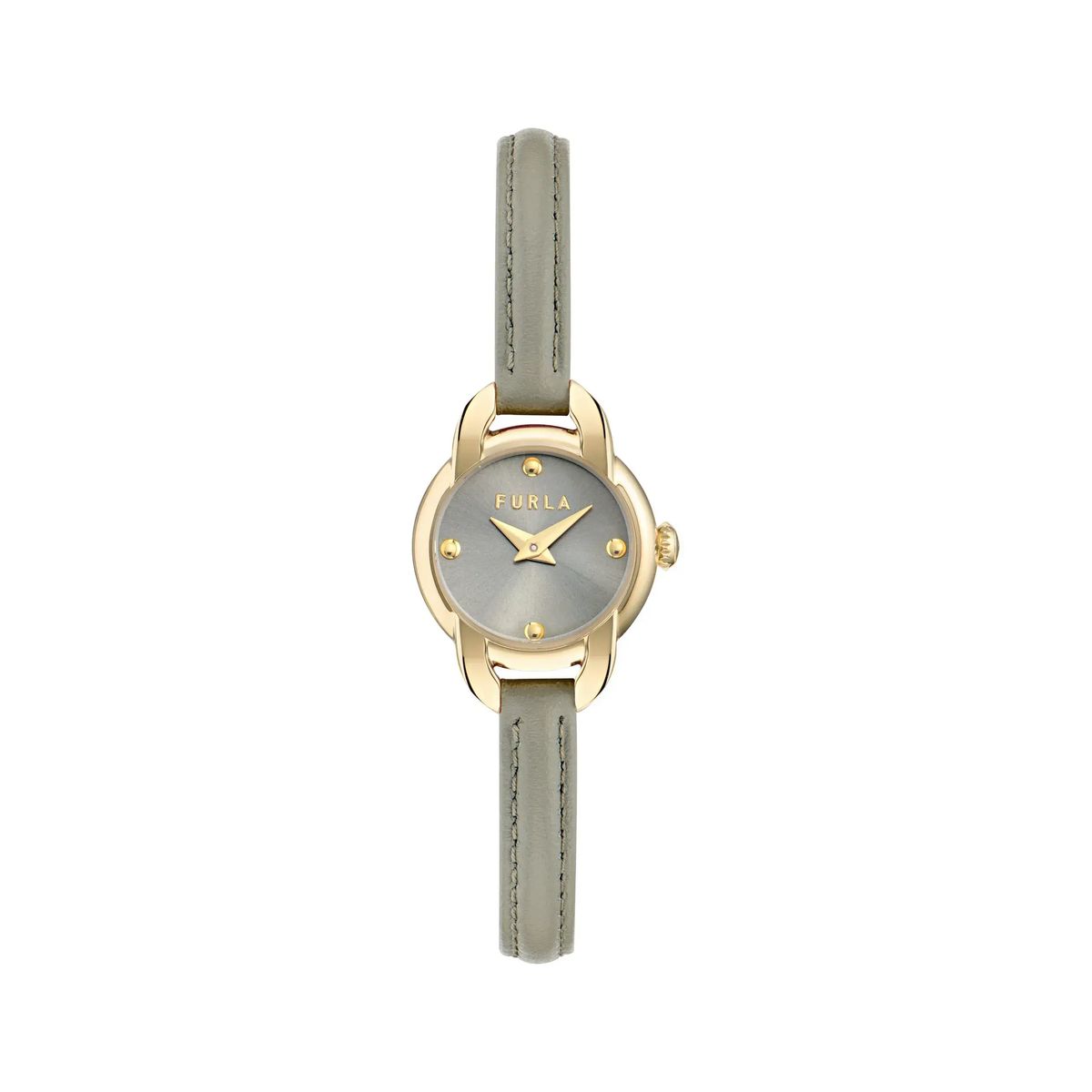 Elegante Mini Uhr mit Lederarmband
