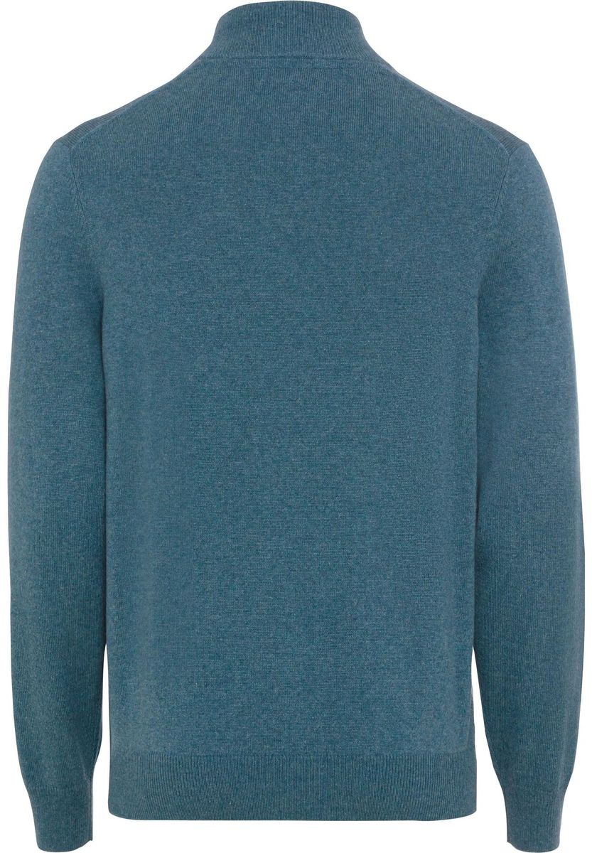 Herren Strickjacke mit Stehkragen und Reißverschluss