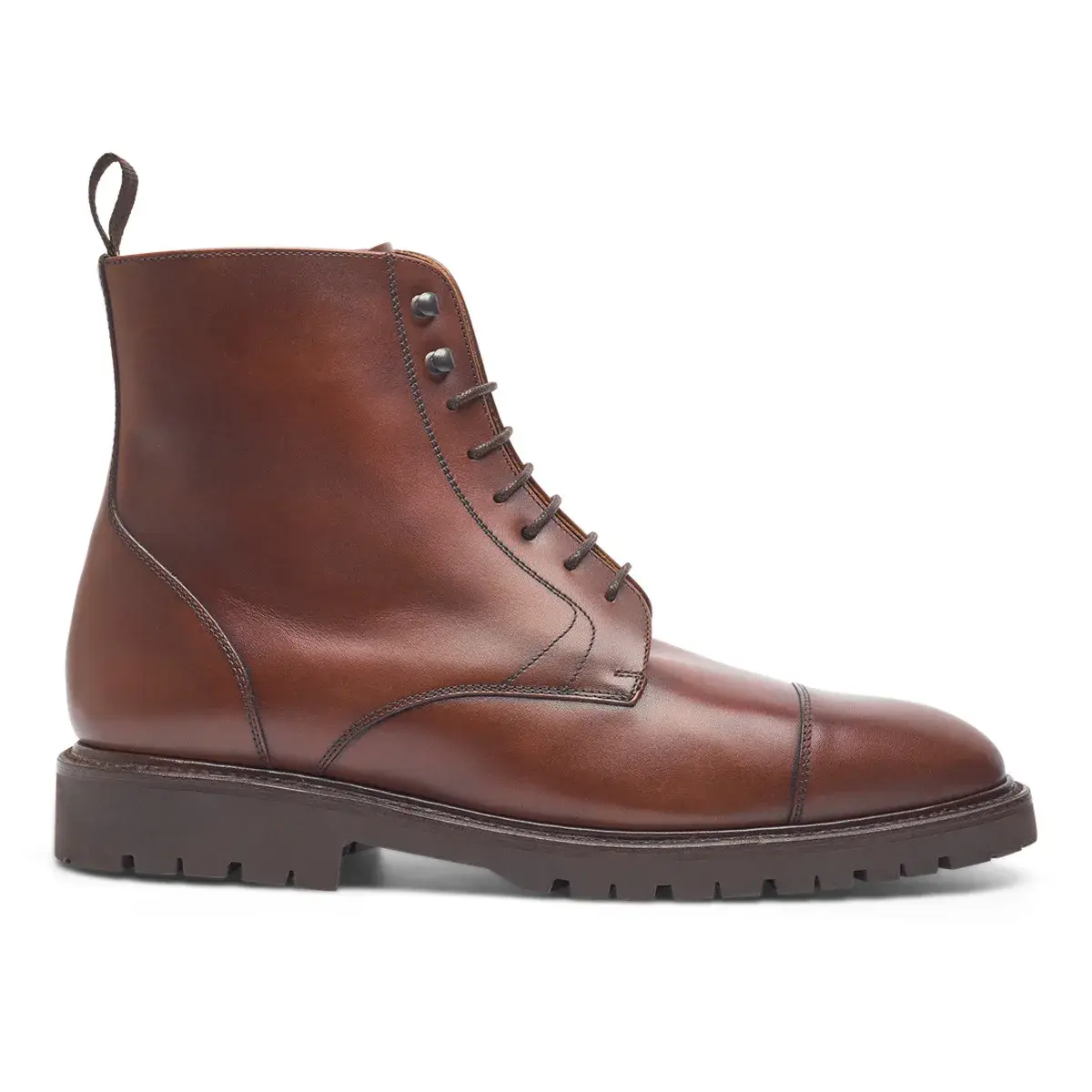 Herren Lederstiefeletten mit Kappe