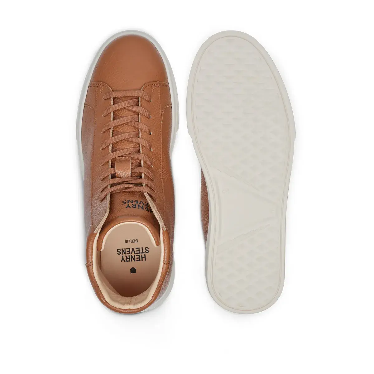 Leder High-Top Mode Sneaker
