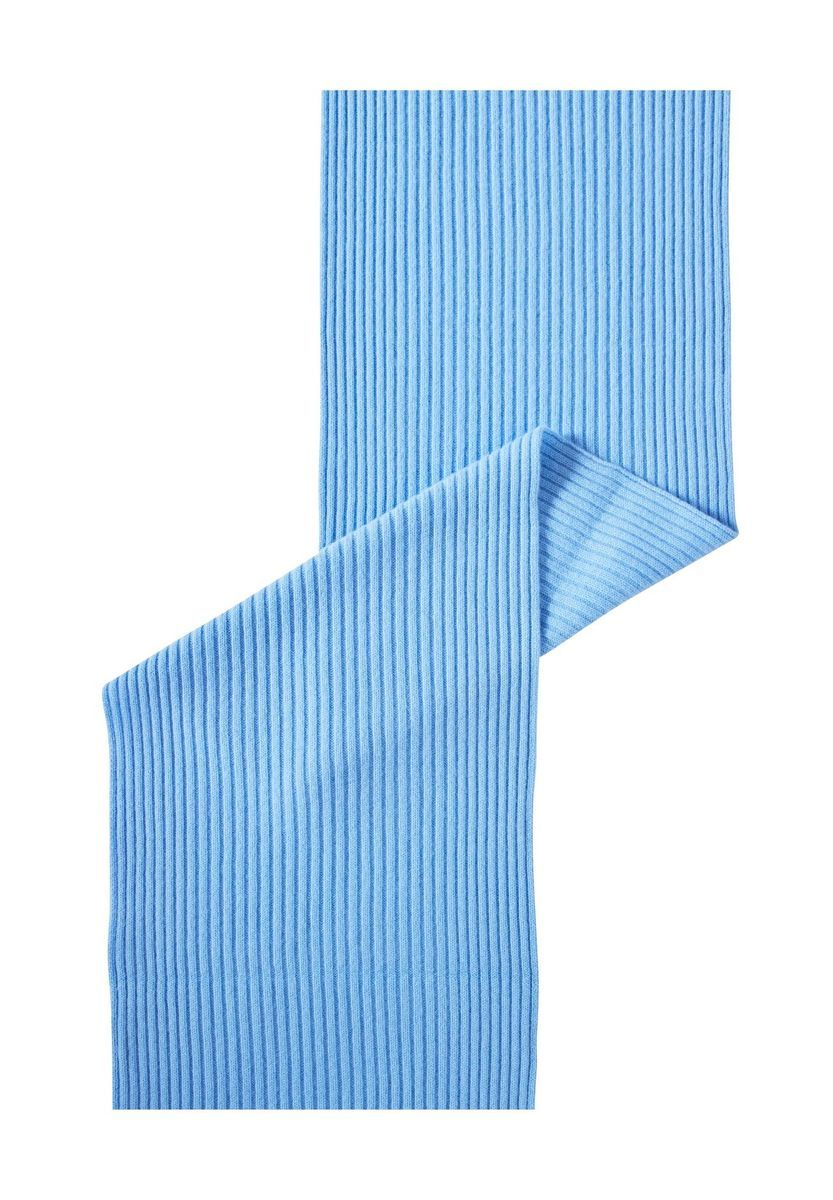 Gerippter Kaschmirschal in Hellblau