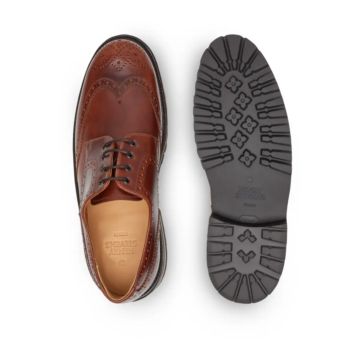 Klassische Derby Schuhe mit Flügelkappe