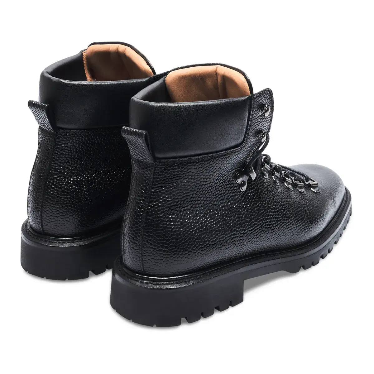 Schnürstiefelette aus Leder