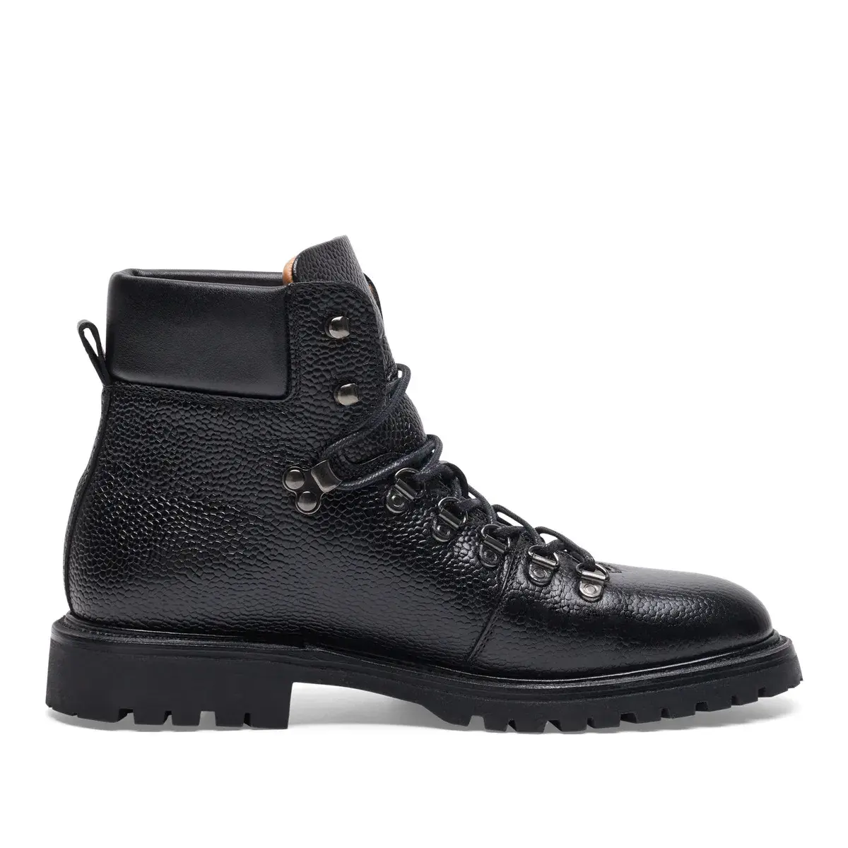 Schnürstiefelette aus Leder