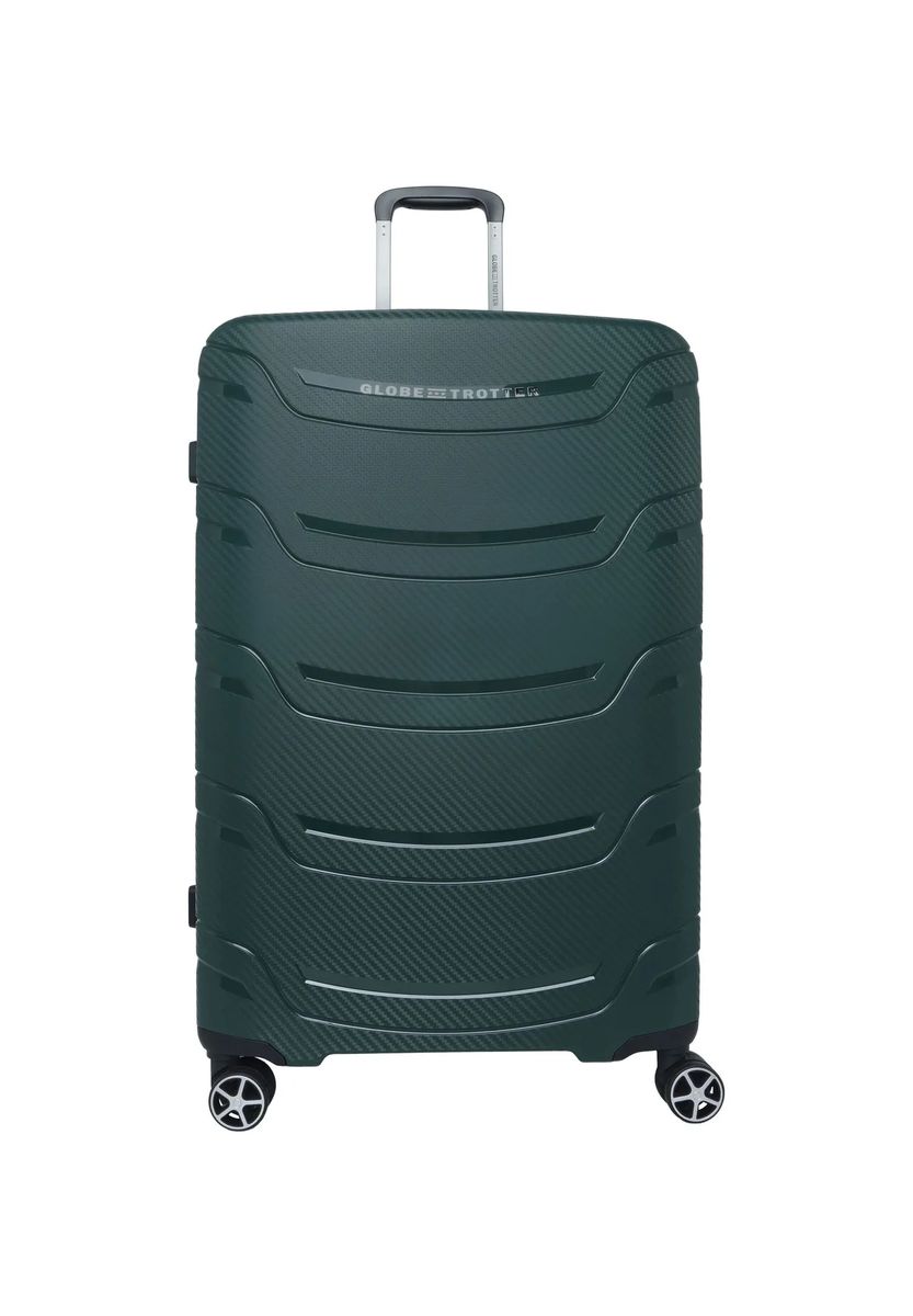 GLOBETROTTER 4-Doppelrollen-Trolley, Hartschale, TSA-Zahlenschloss, grün, 75