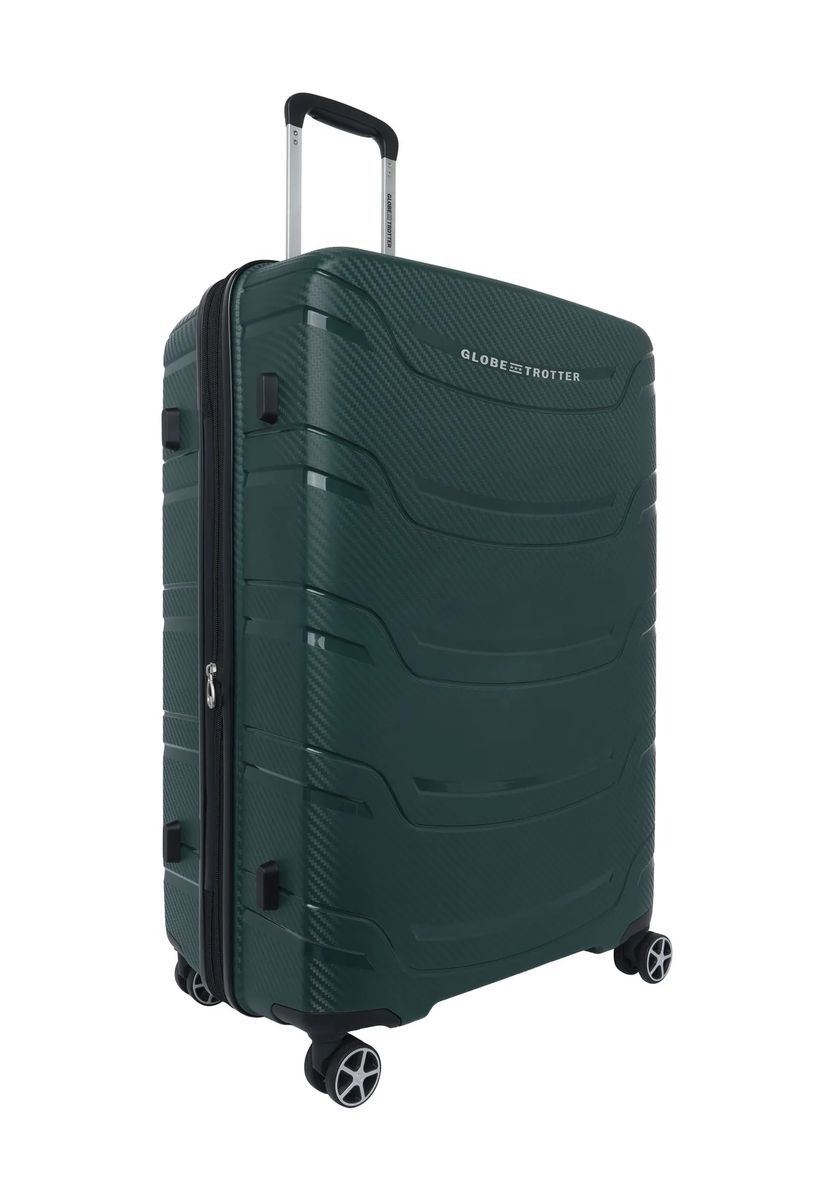 GLOBETROTTER 4-Doppelrollen-Trolley, Hartschale, TSA-Zahlenschloss, grün, 75