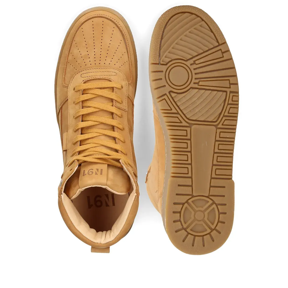 Leder High-Top Basketball-Sneakers