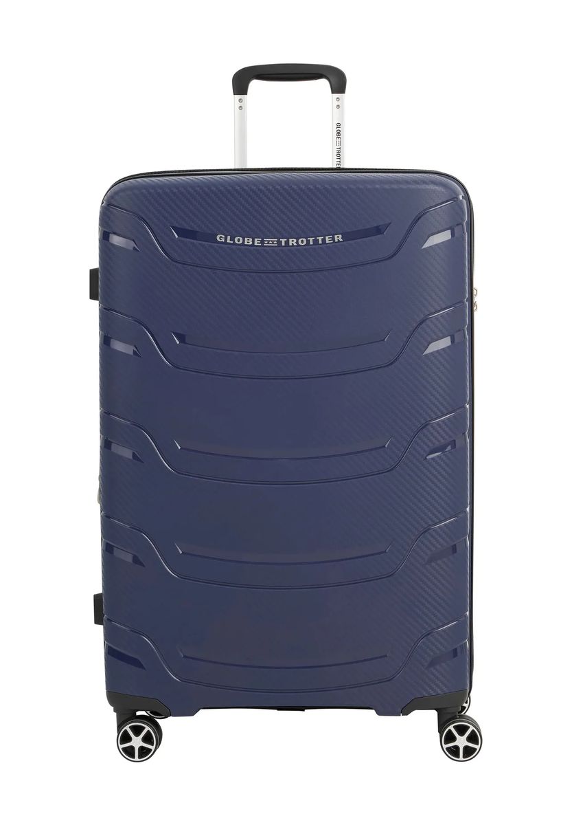 GLOBETROTTER 4-Doppelrollen-Trolley, Hartschale, TSA-Zahlenschloss, blau, 75