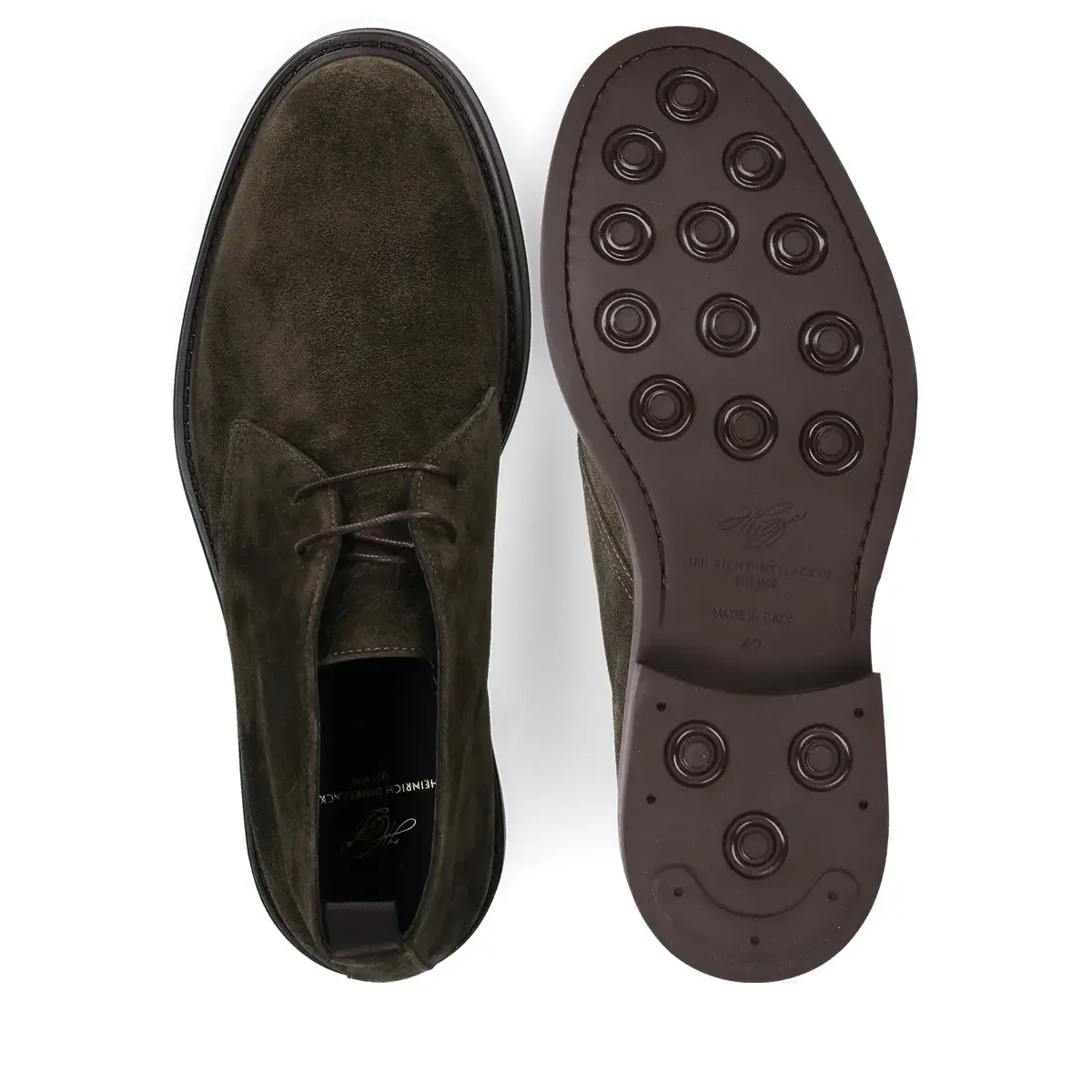 Chukka Boots aus Wildleder mit Gummisohle