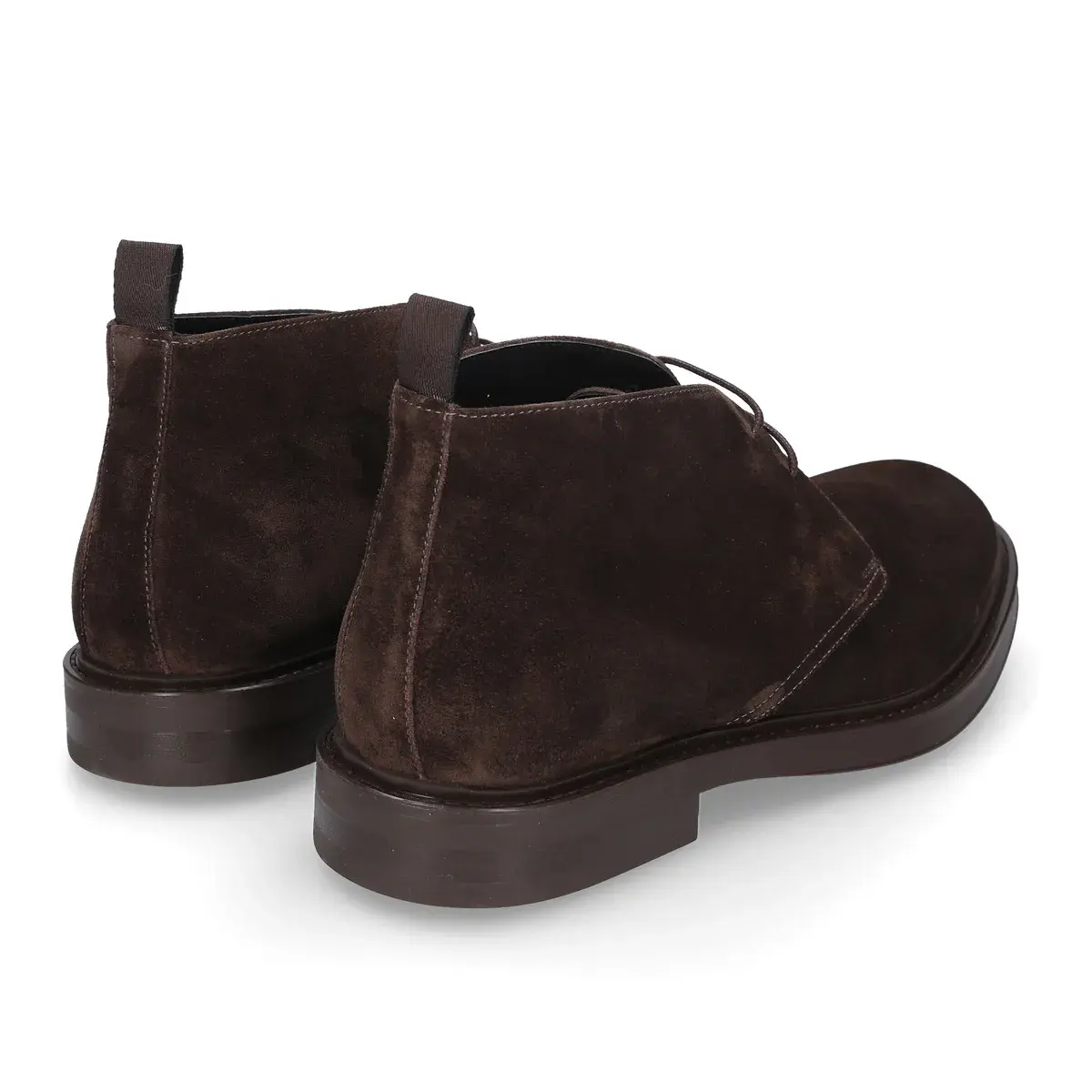 Braune Chukka Boots aus Wildleder