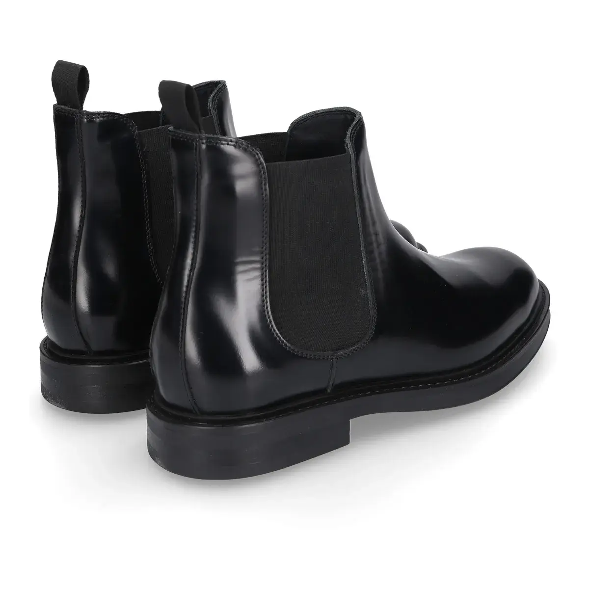 Elegante Schwarze Chelsea Boots aus Leder