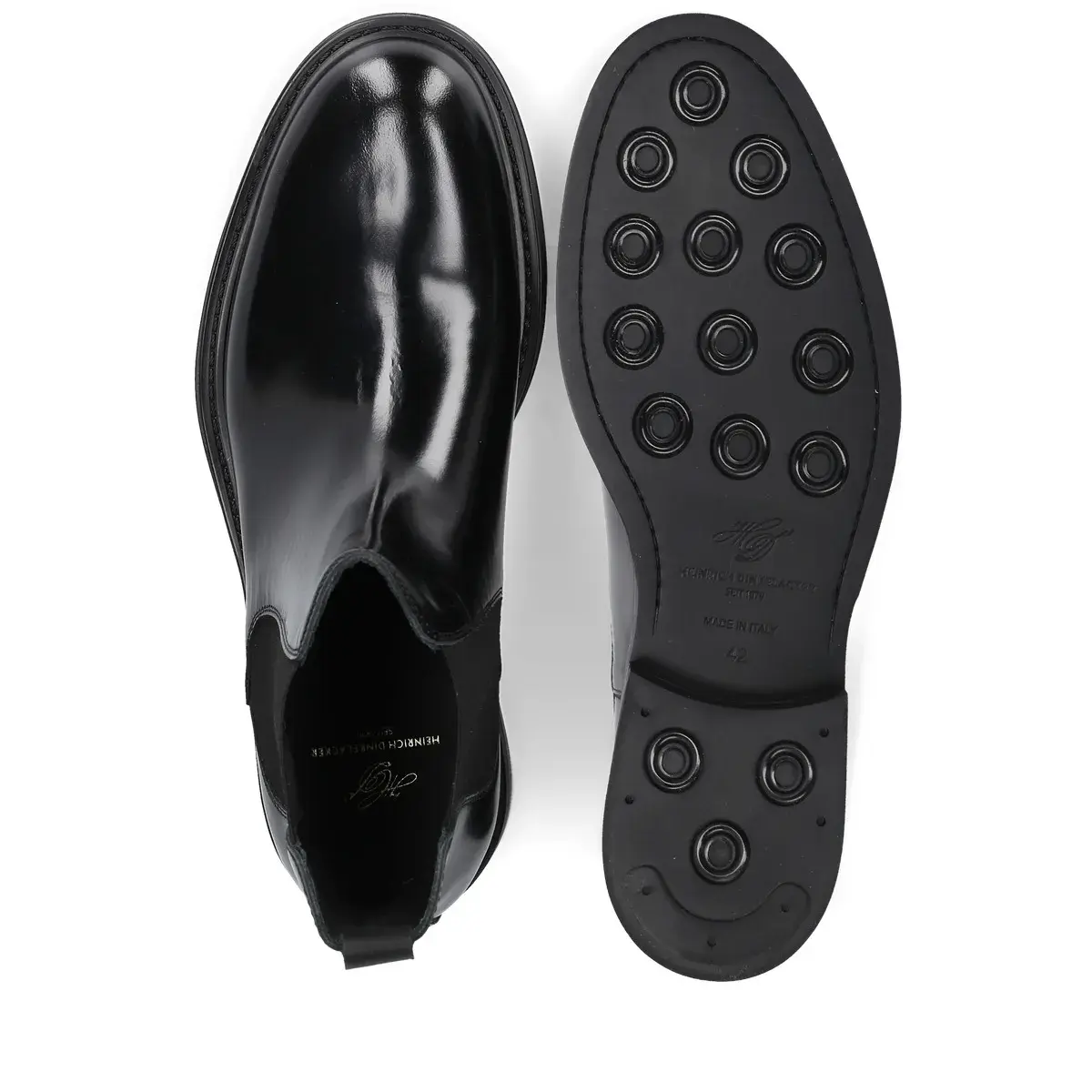 Elegante Schwarze Chelsea Boots aus Leder