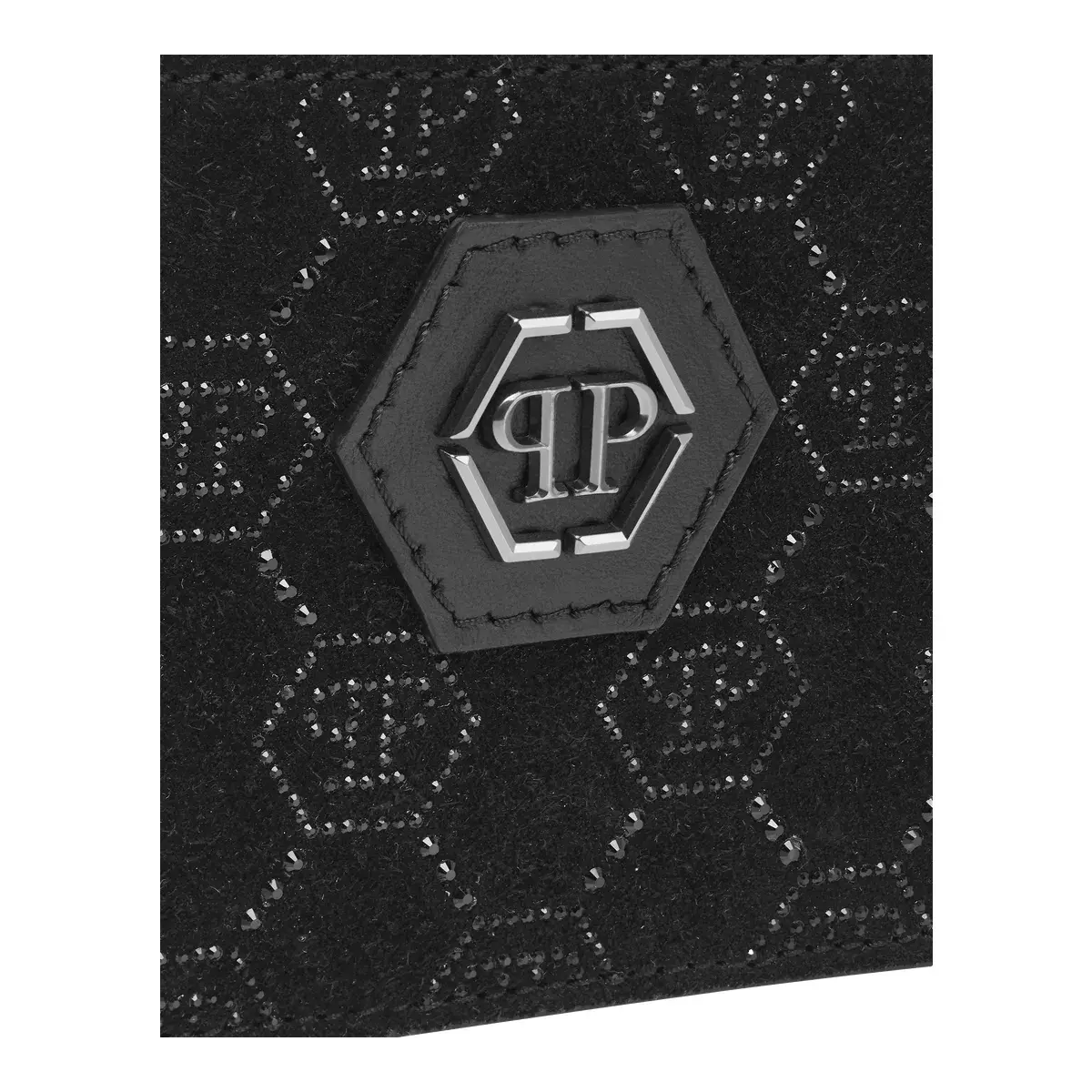 Monogramm Strass Leder Kartenhalter
