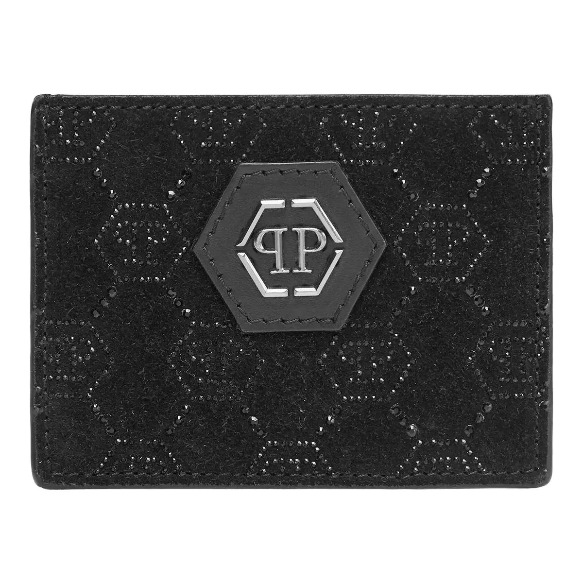 Monogramm Strass Leder Kartenhalter
