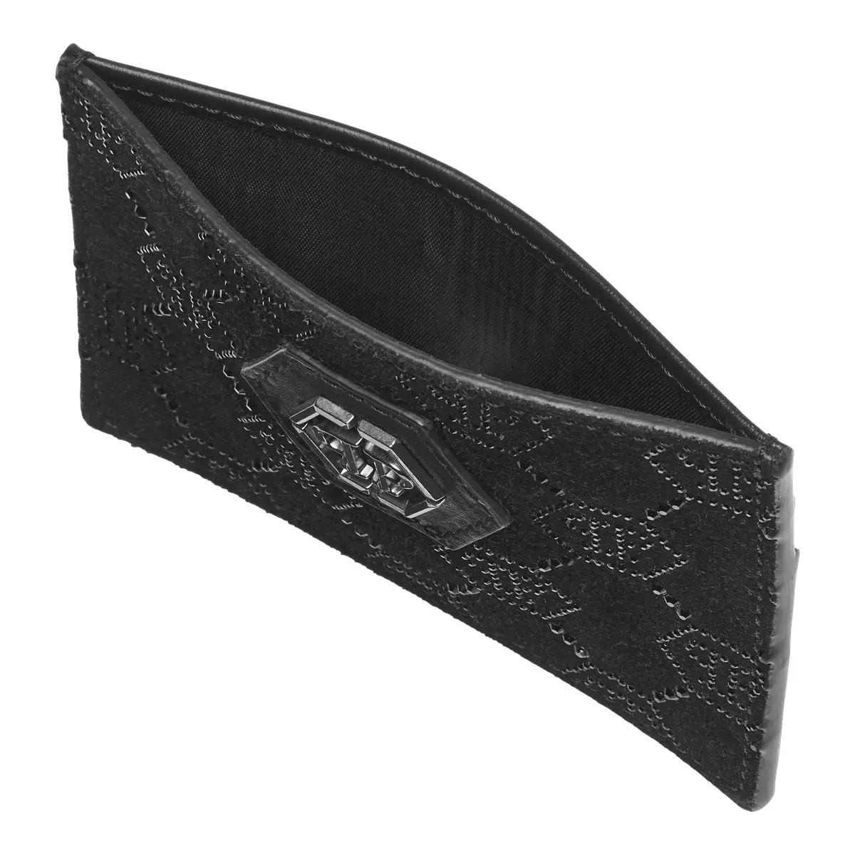 Monogramm Strass Leder Kartenhalter