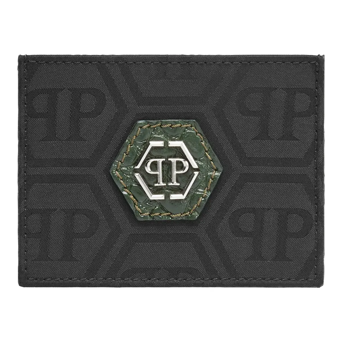 Monogramm Kreditkartenetui aus Leder