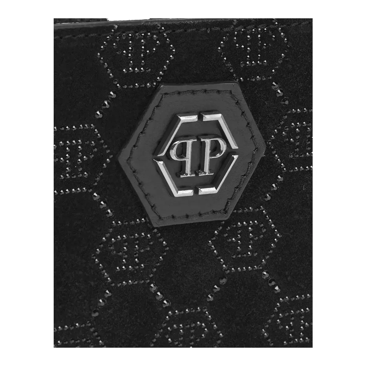 Verziertes Bifold-Portemonnaie aus Leder