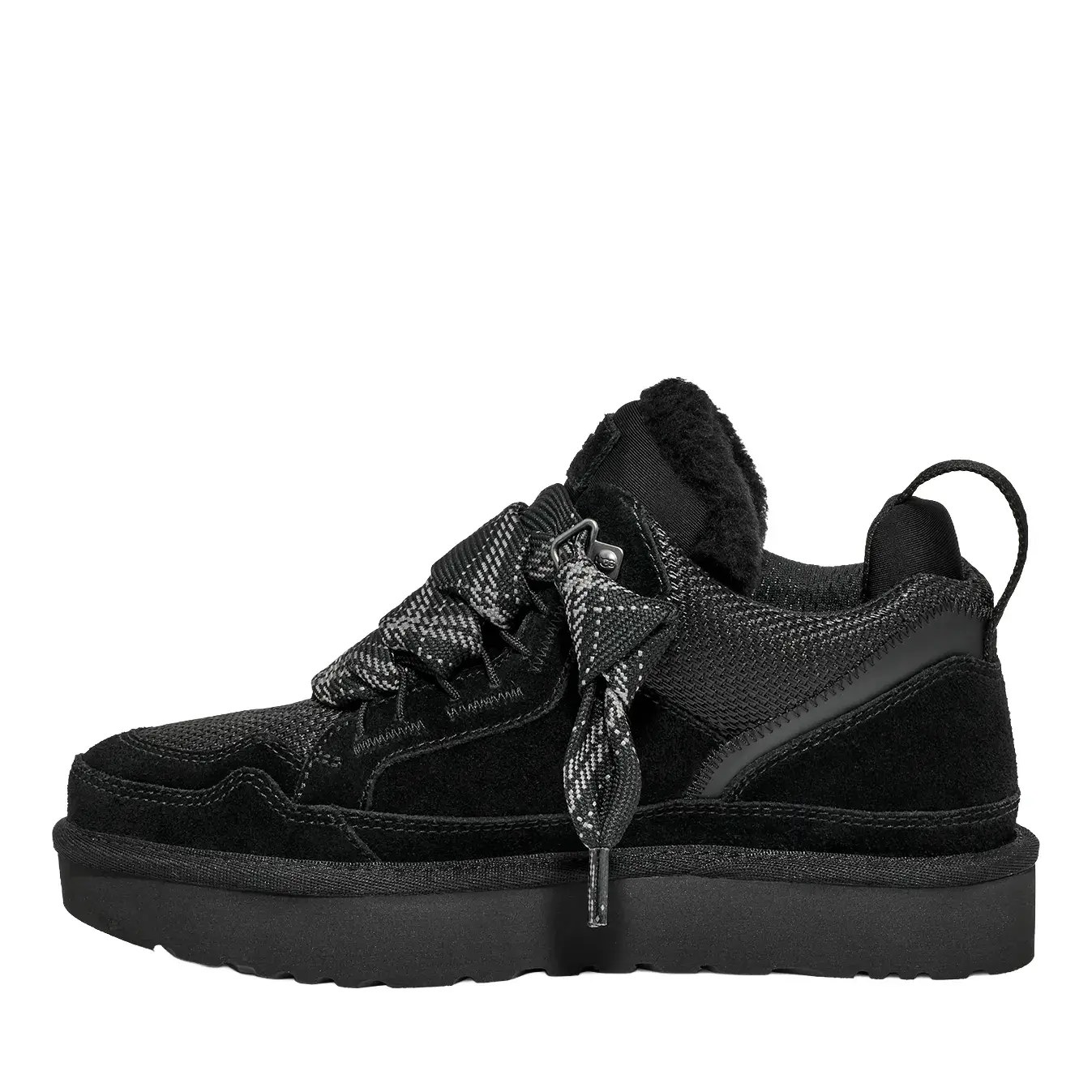 Schwarze Plateau Low-Top Sneaker