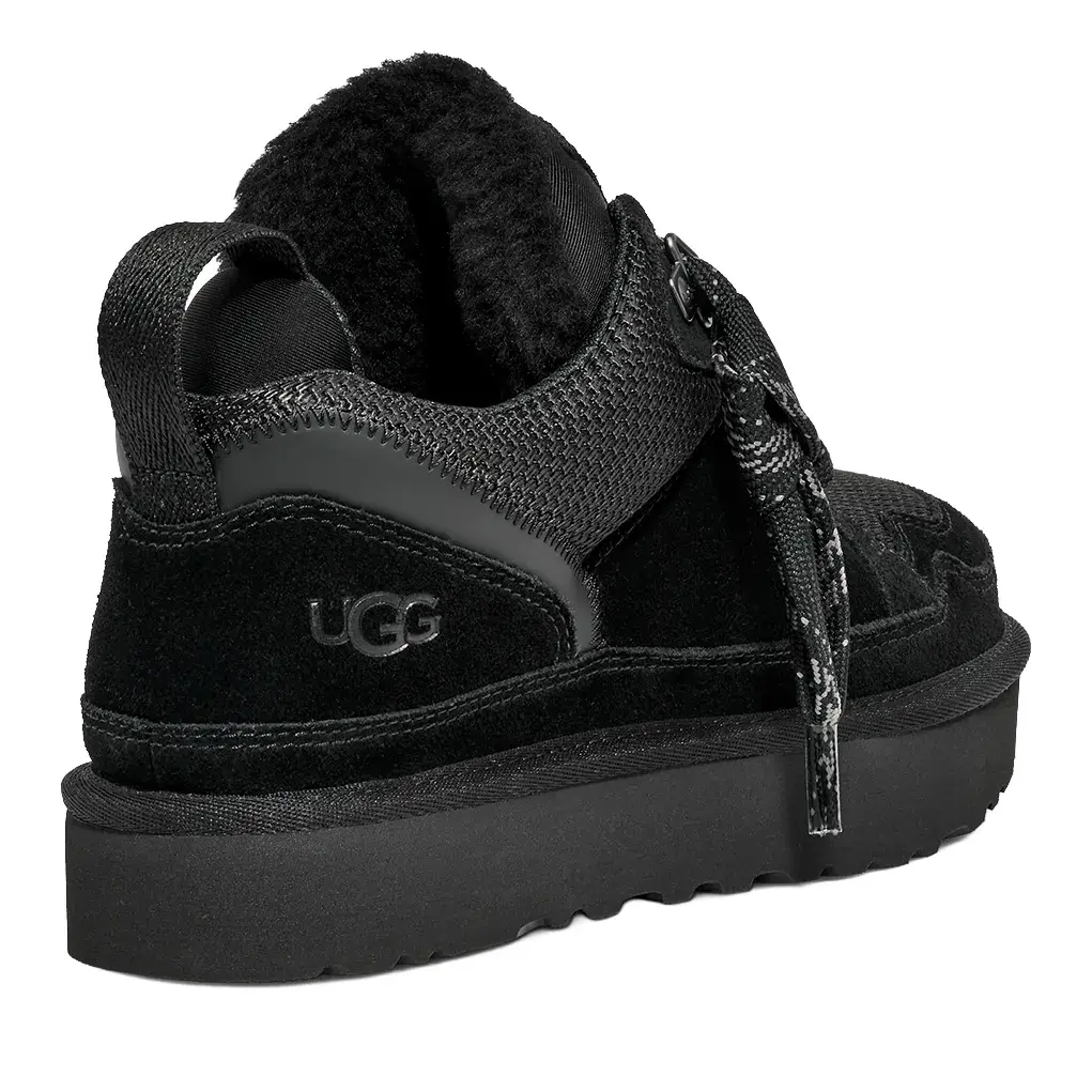Schwarze Plateau Low-Top Sneaker