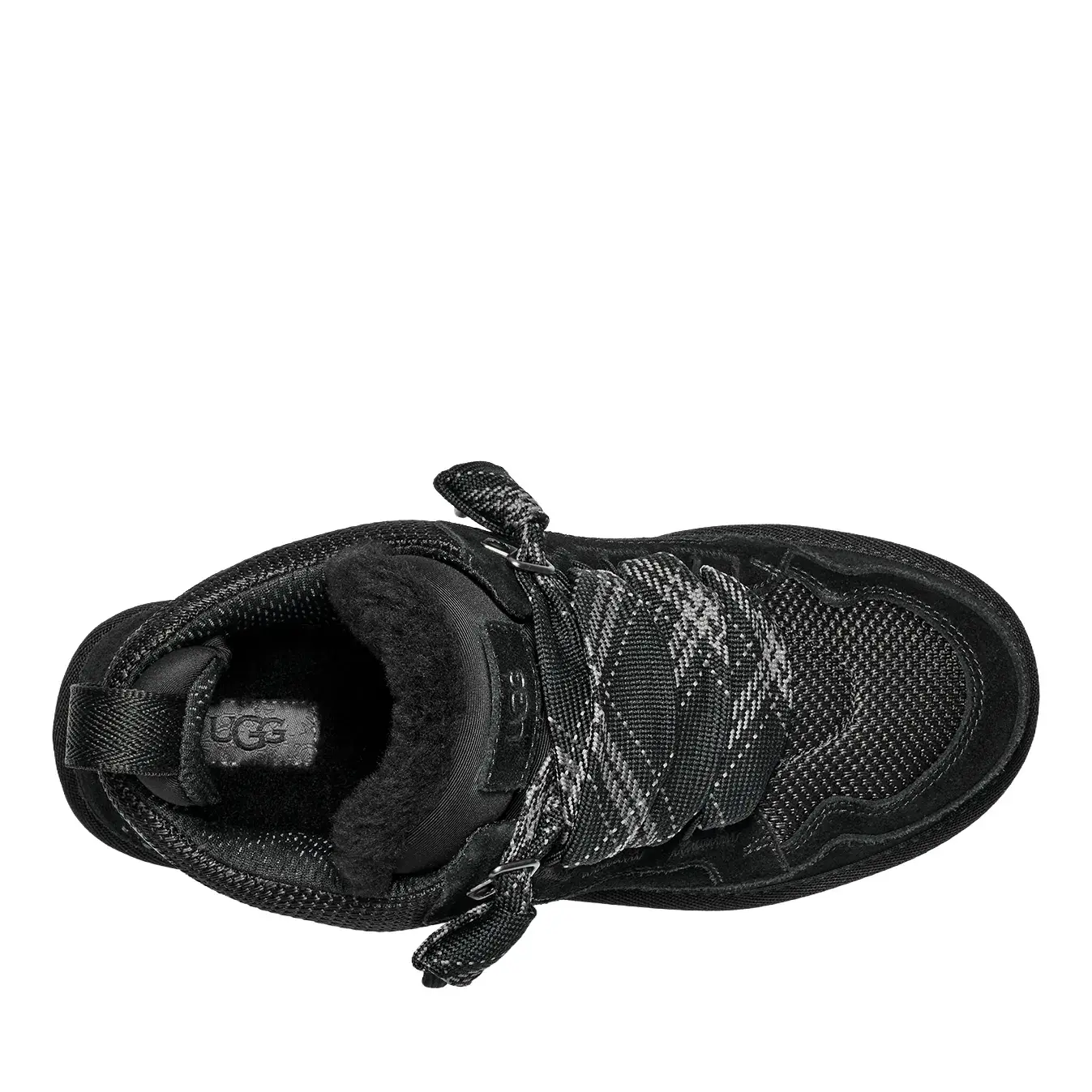 Schwarze Plateau Low-Top Sneaker