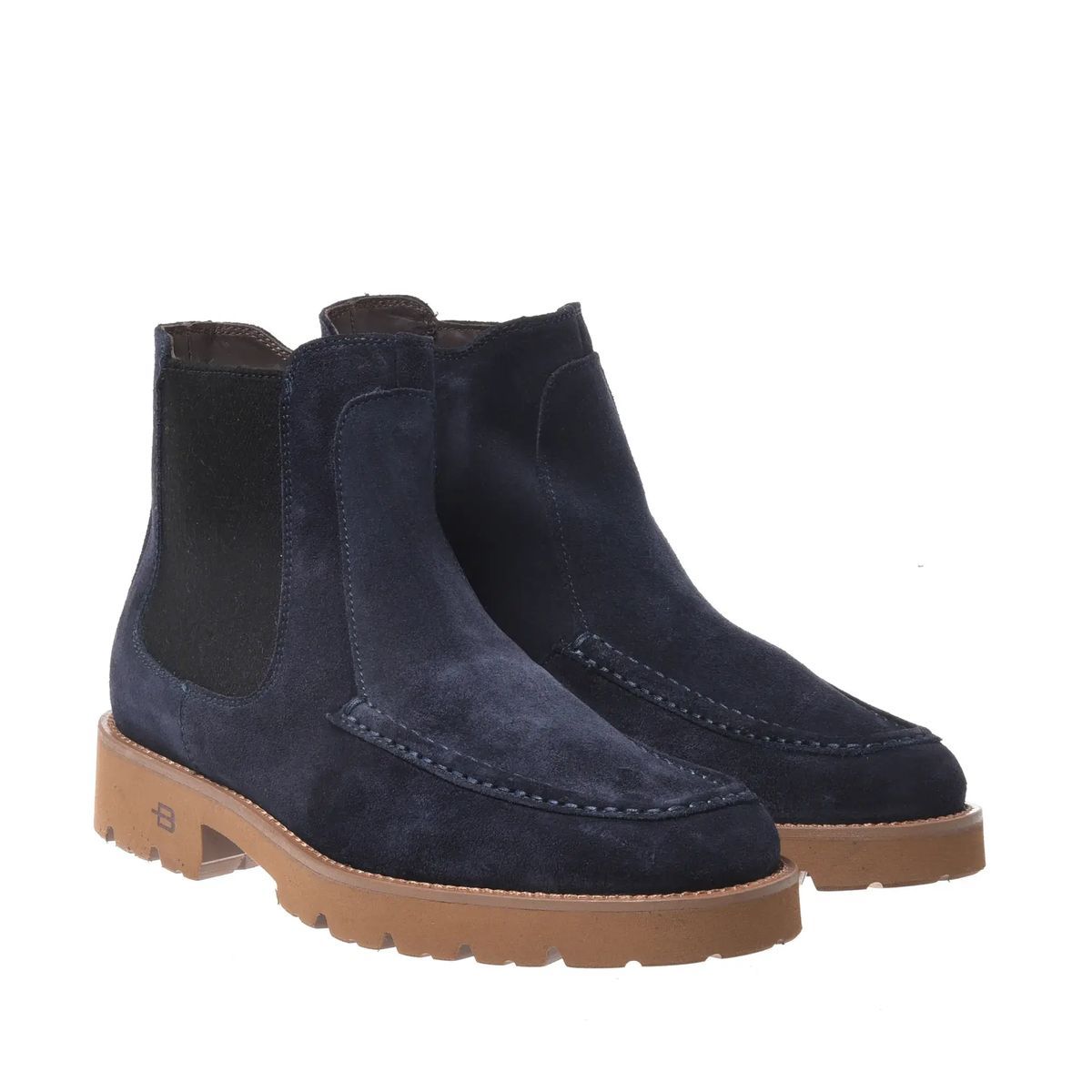 Chelsea-Ankle-Boots aus Wildleder mit Mokassin-Zehen