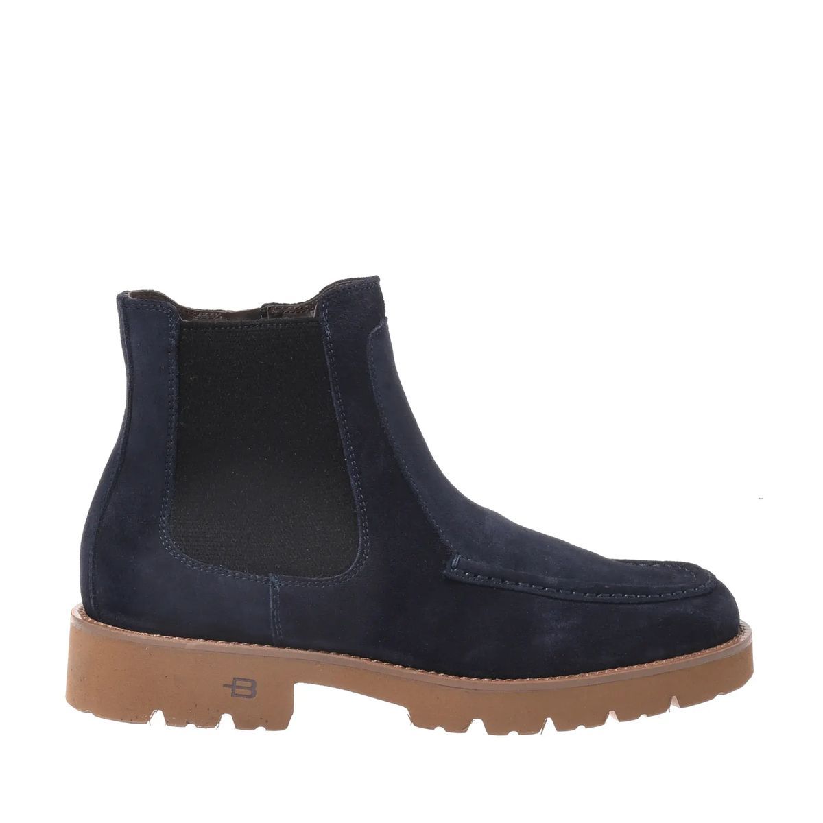 Chelsea-Ankle-Boots aus Wildleder mit Mokassin-Zehen