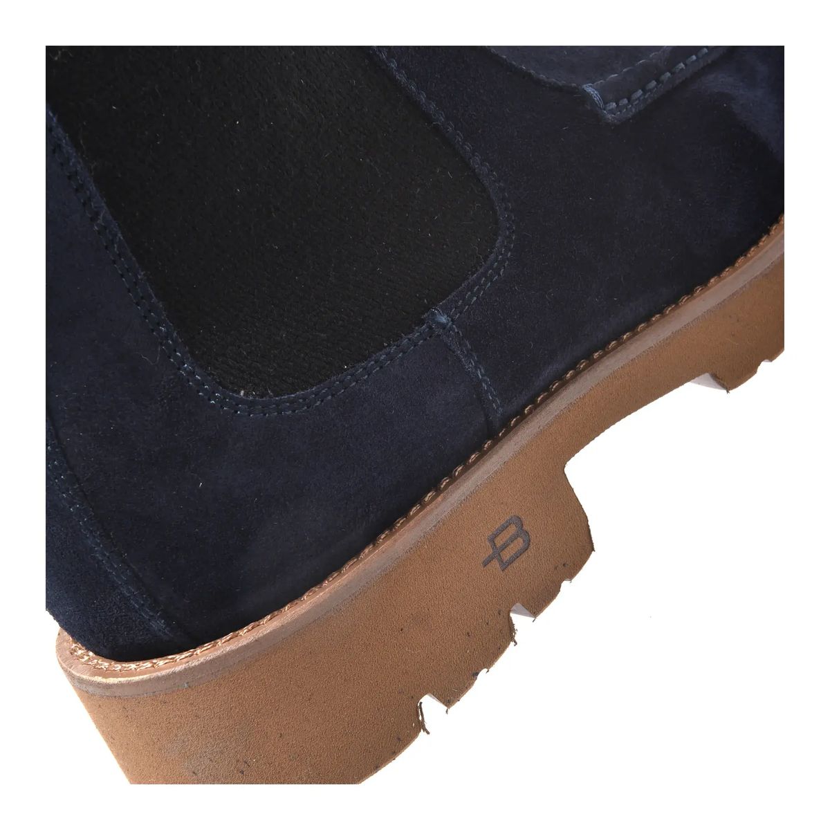 Chelsea-Ankle-Boots aus Wildleder mit Mokassin-Zehen