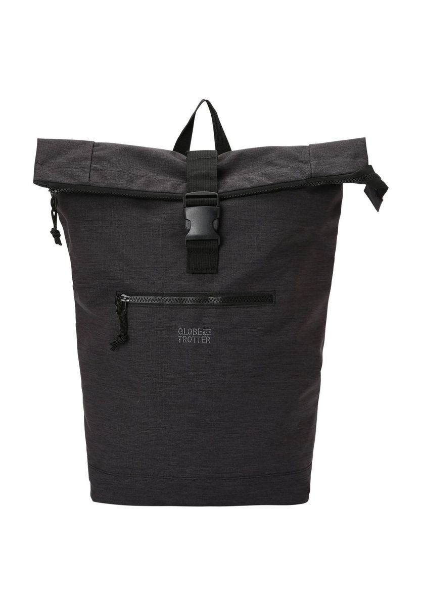 Minimalistischer Roll-Top Tagesrucksack mit Fächern