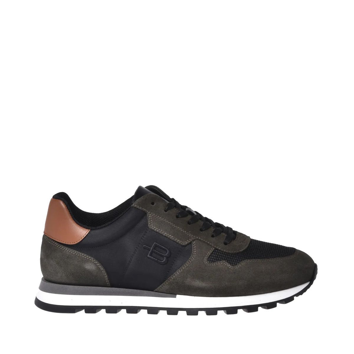 Wildleder und Mesh Low-Top Sneaker