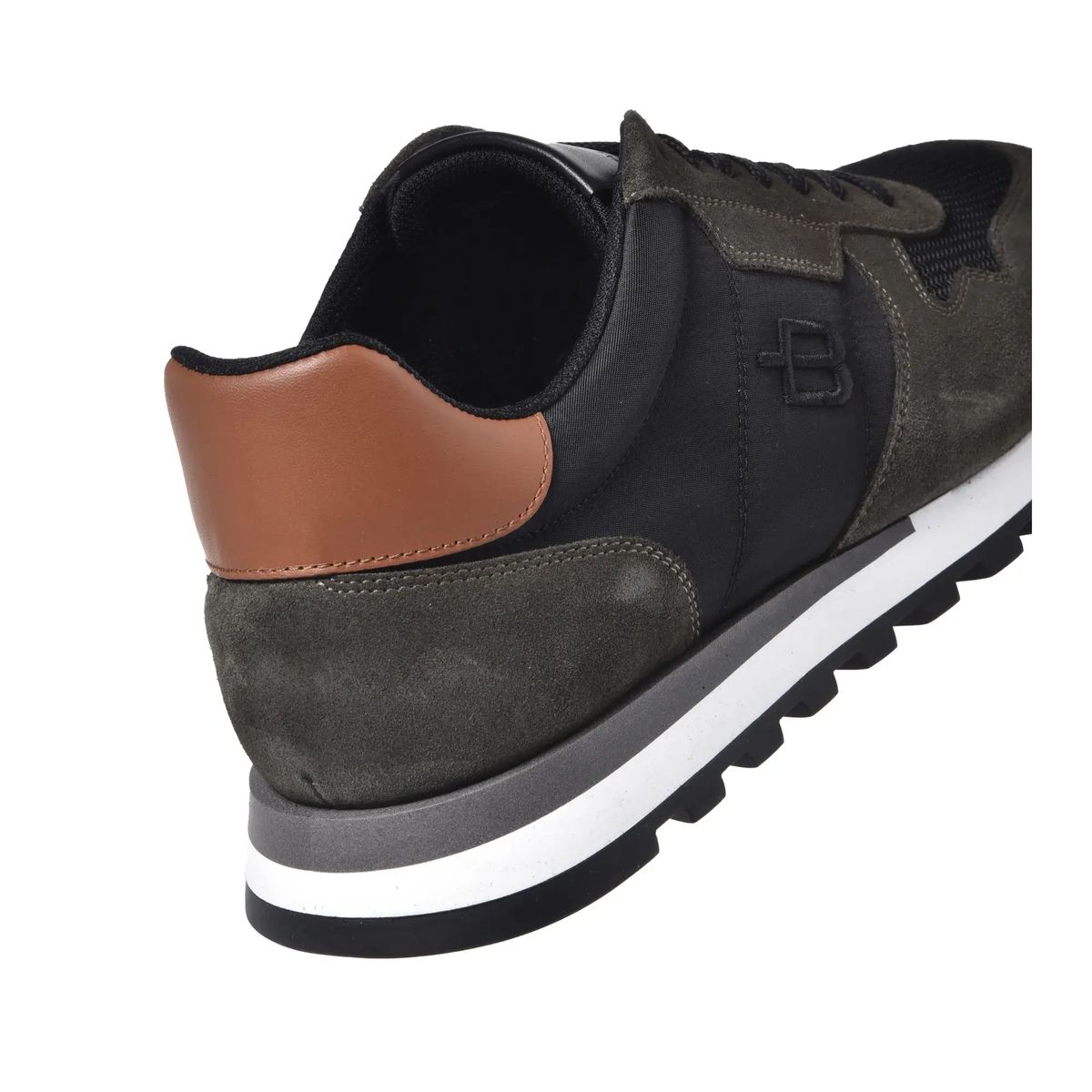 Wildleder und Mesh Low-Top Sneaker