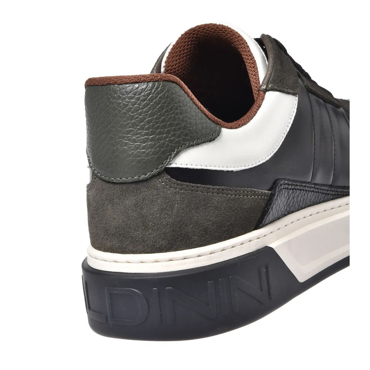 Panel-Sneakers aus Wildleder und Leder