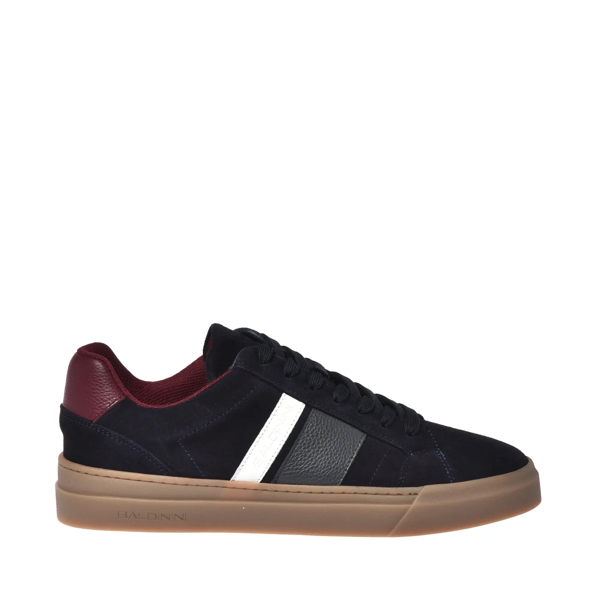 Marineblaue Wildleder-Sneakers