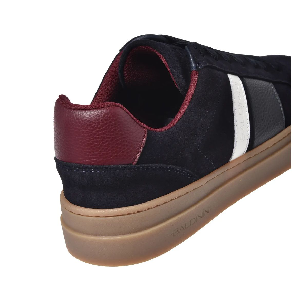 Marineblaue Wildleder-Sneakers