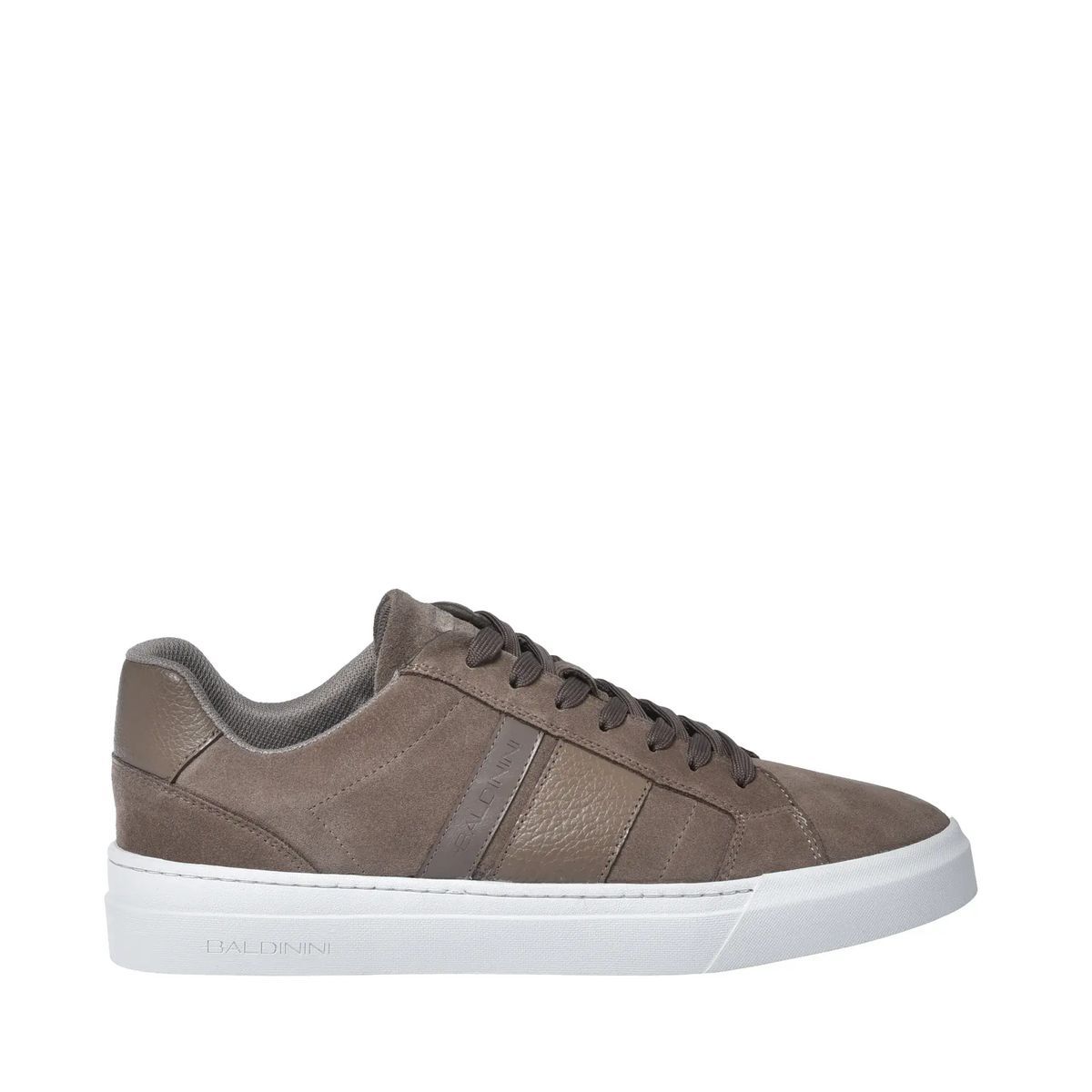 Taupe Wildleder-Sneakers