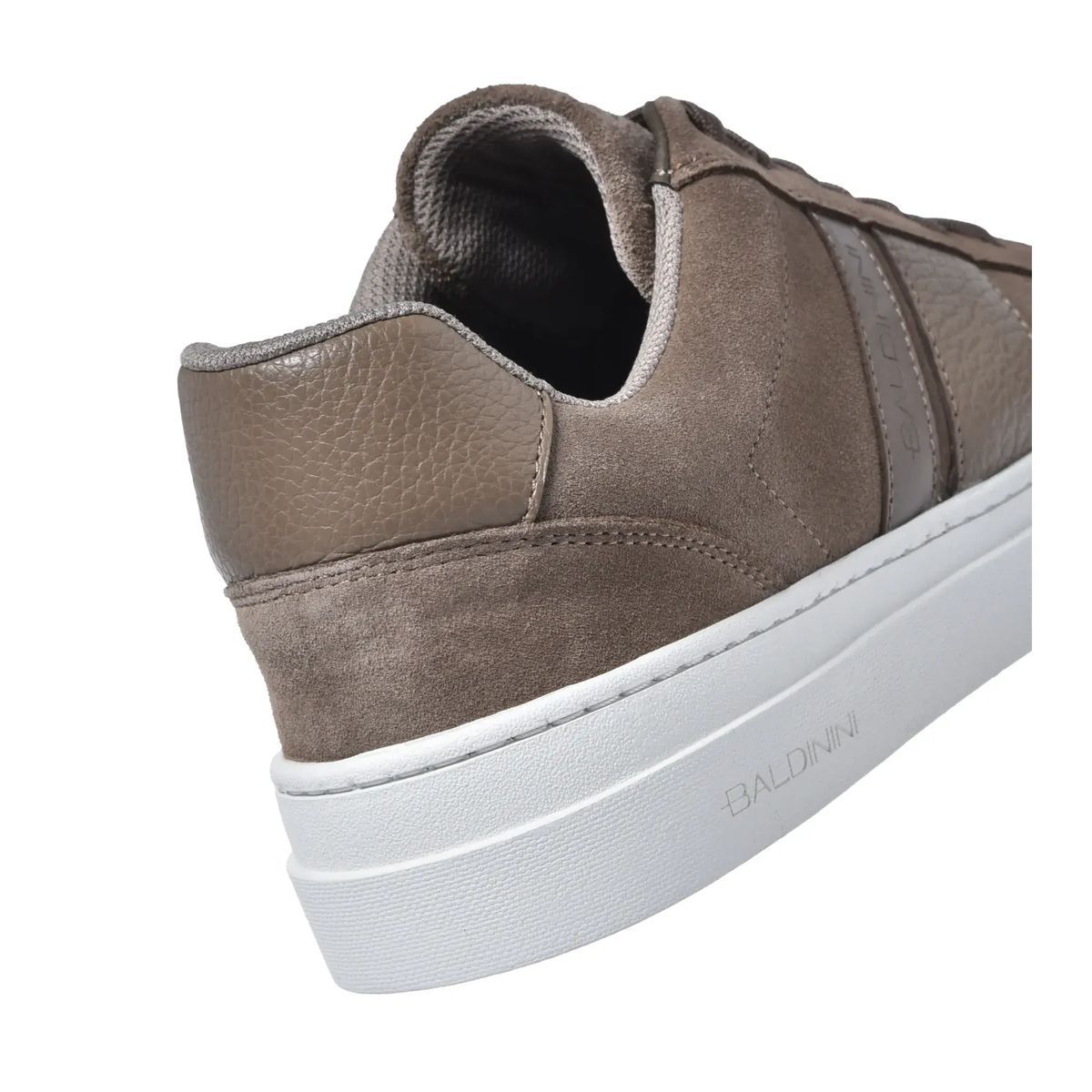 Taupe Wildleder-Sneakers