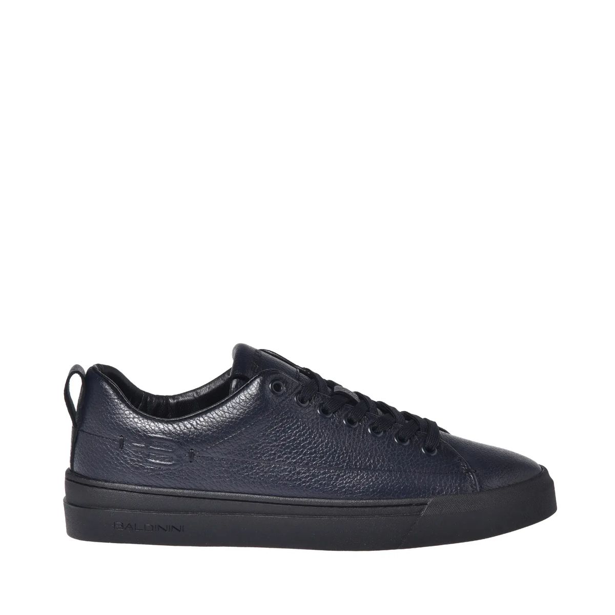 Texturierter Low-Top-Sneaker aus Leder