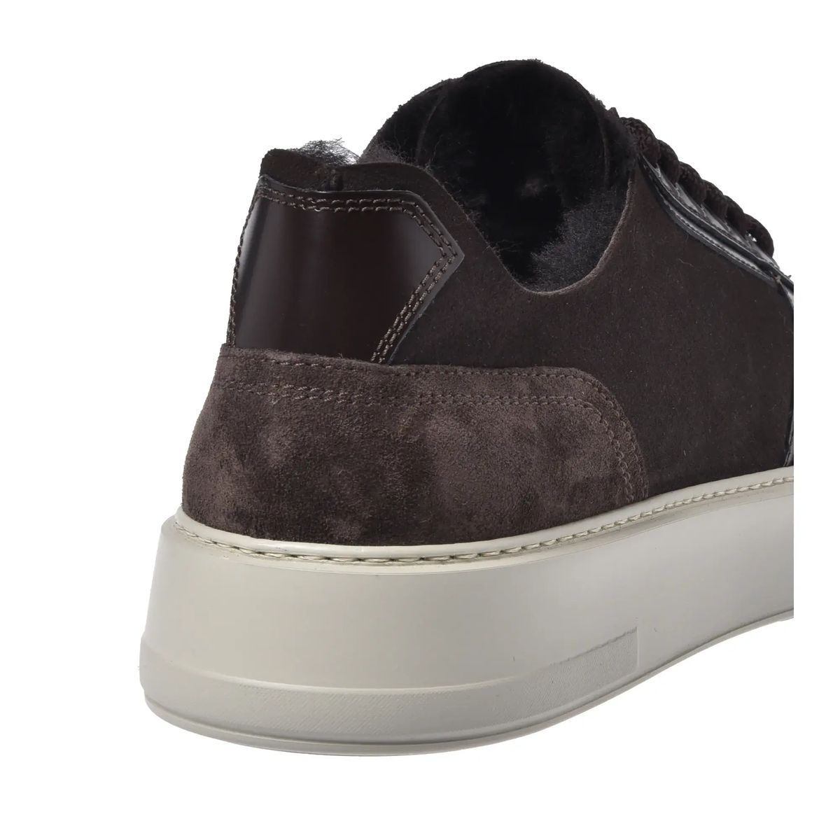 Braune Leder- & Wildleder-Sneakers