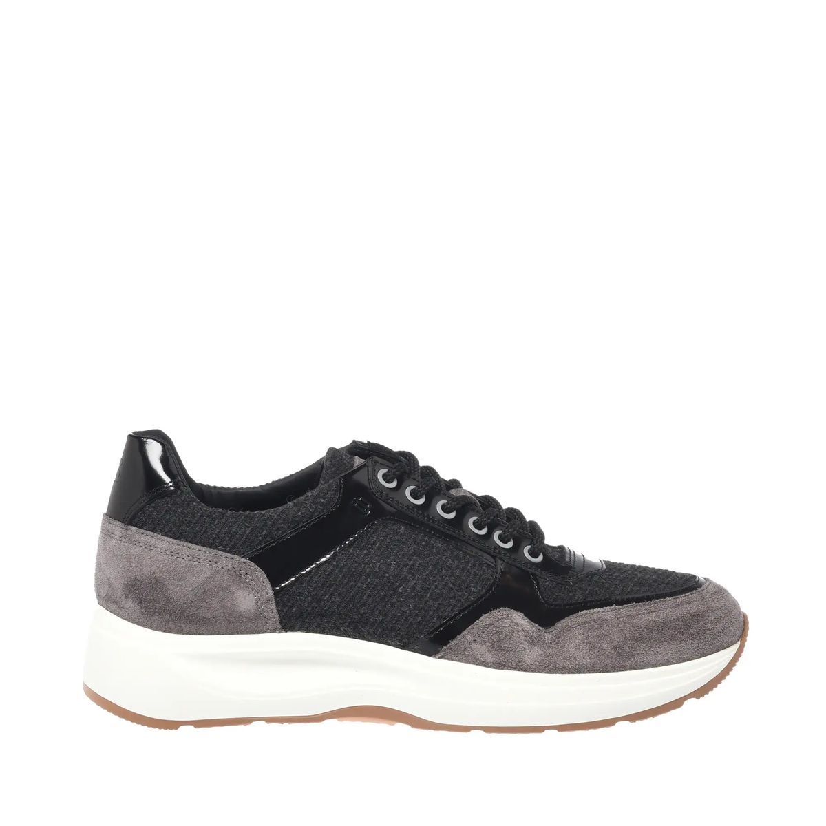 Schnürschuhe aus Wildleder und Wolle