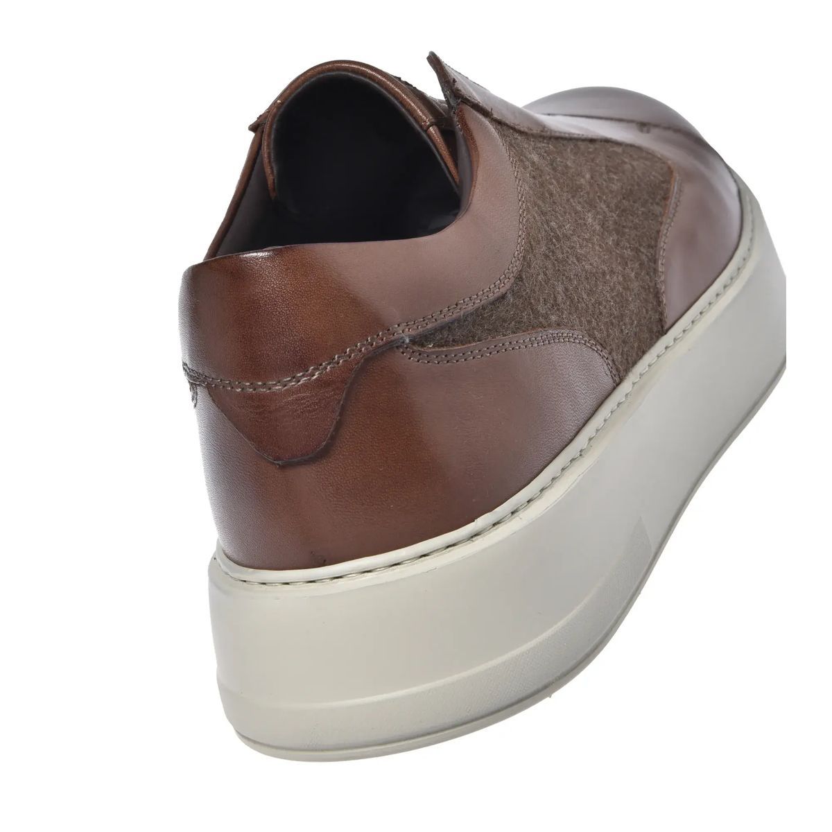 Leder- und Woll-Slipper-Sneaker
