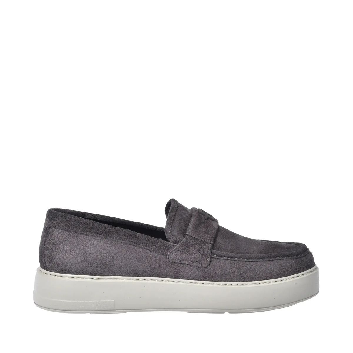 Wildleder-Loafer mit Plateausohle