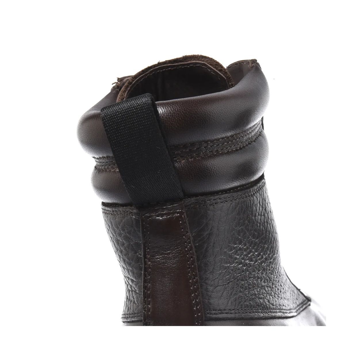 Knöchelhohe Lederstiefel mit Schnürung