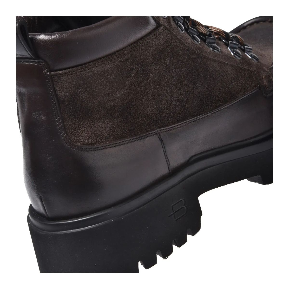 Braune Leder- & Wildleder-Stiefeletten