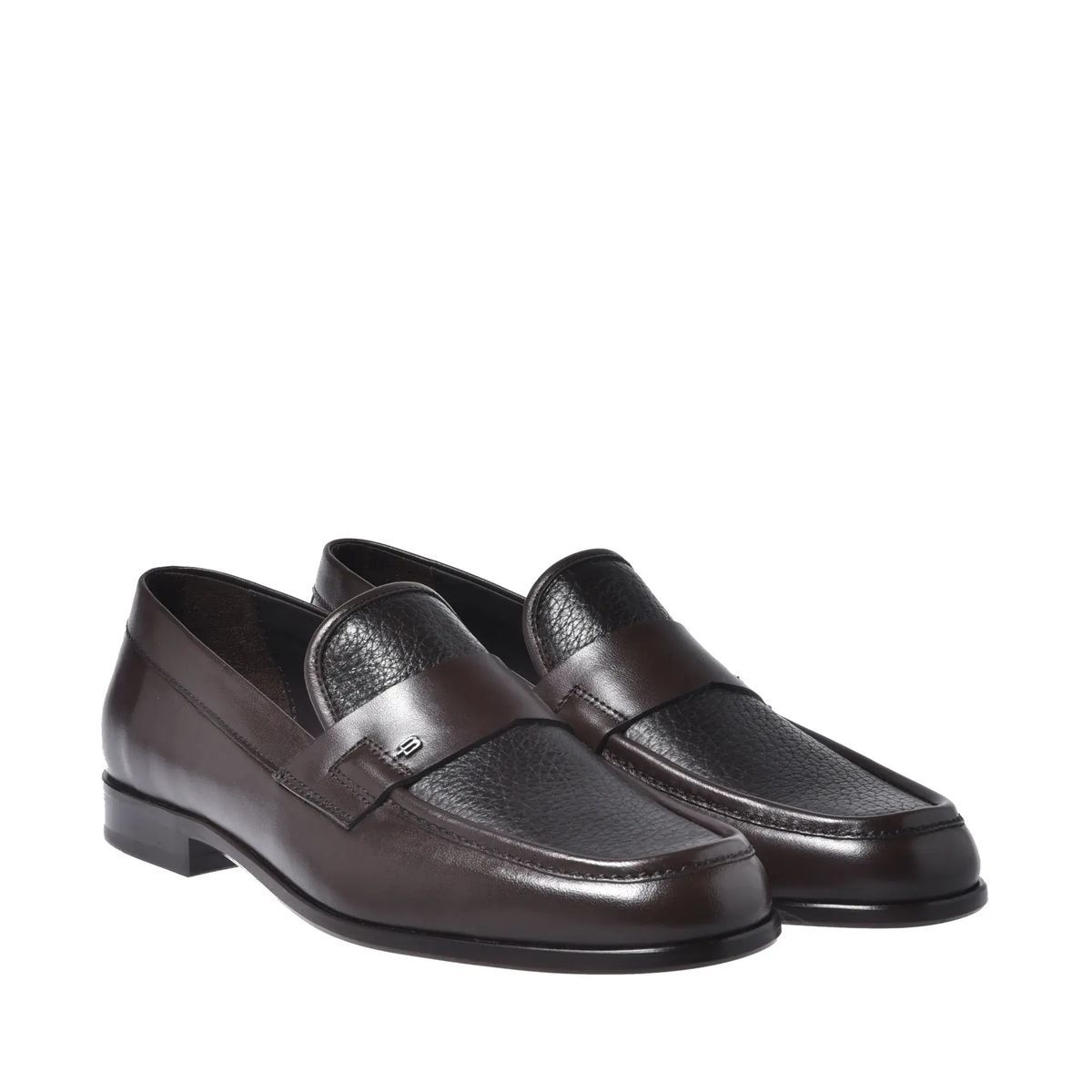 Leder Penny Loafer mit Bottalato-Einsatz