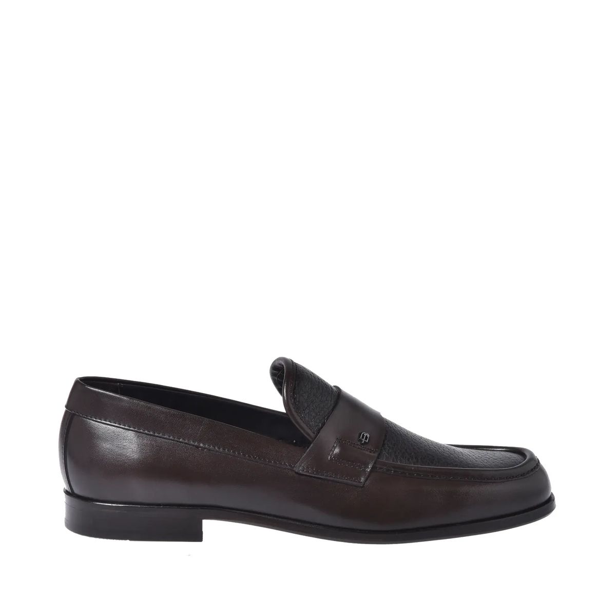Leder Penny Loafer mit Bottalato-Einsatz