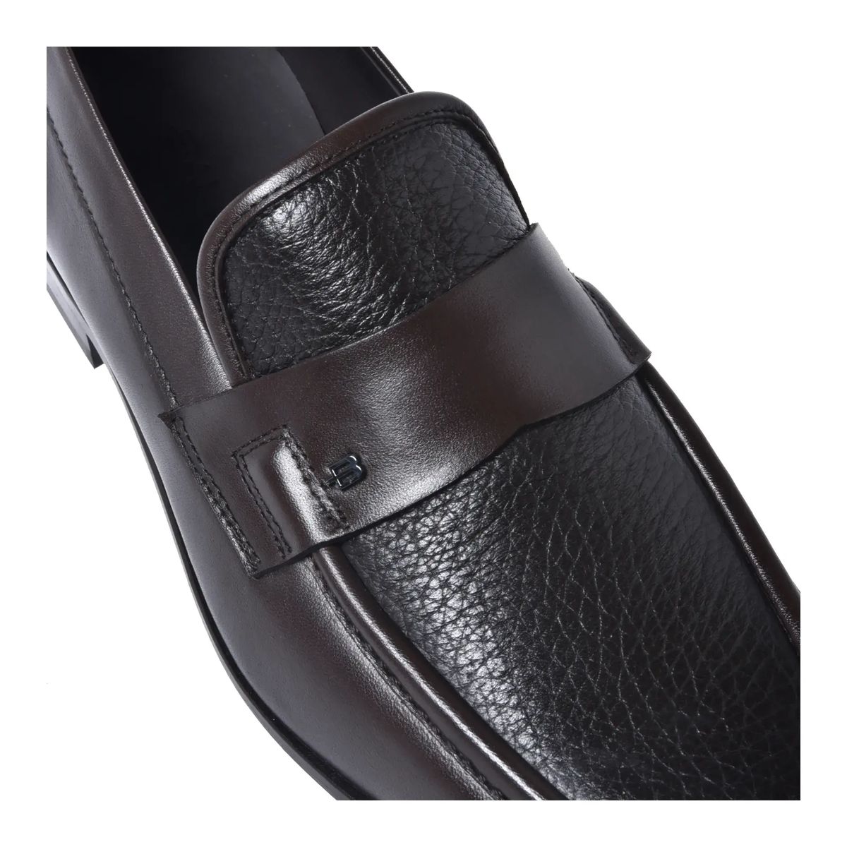Leder Penny Loafer mit Bottalato-Einsatz