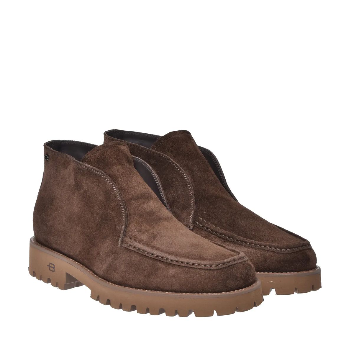 Braune Chukka Boots aus Wildleder