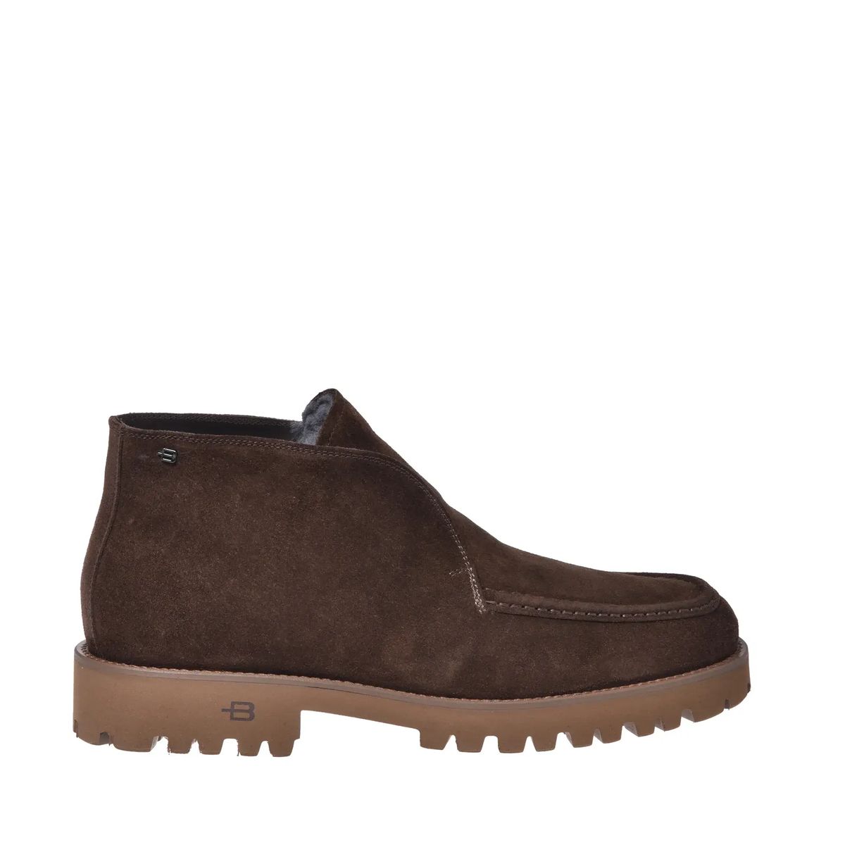 Braune Chukka Boots aus Wildleder
