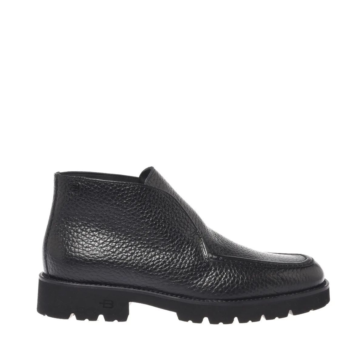 Schwarze Stiefeletten im Chukka-Stil aus Leder