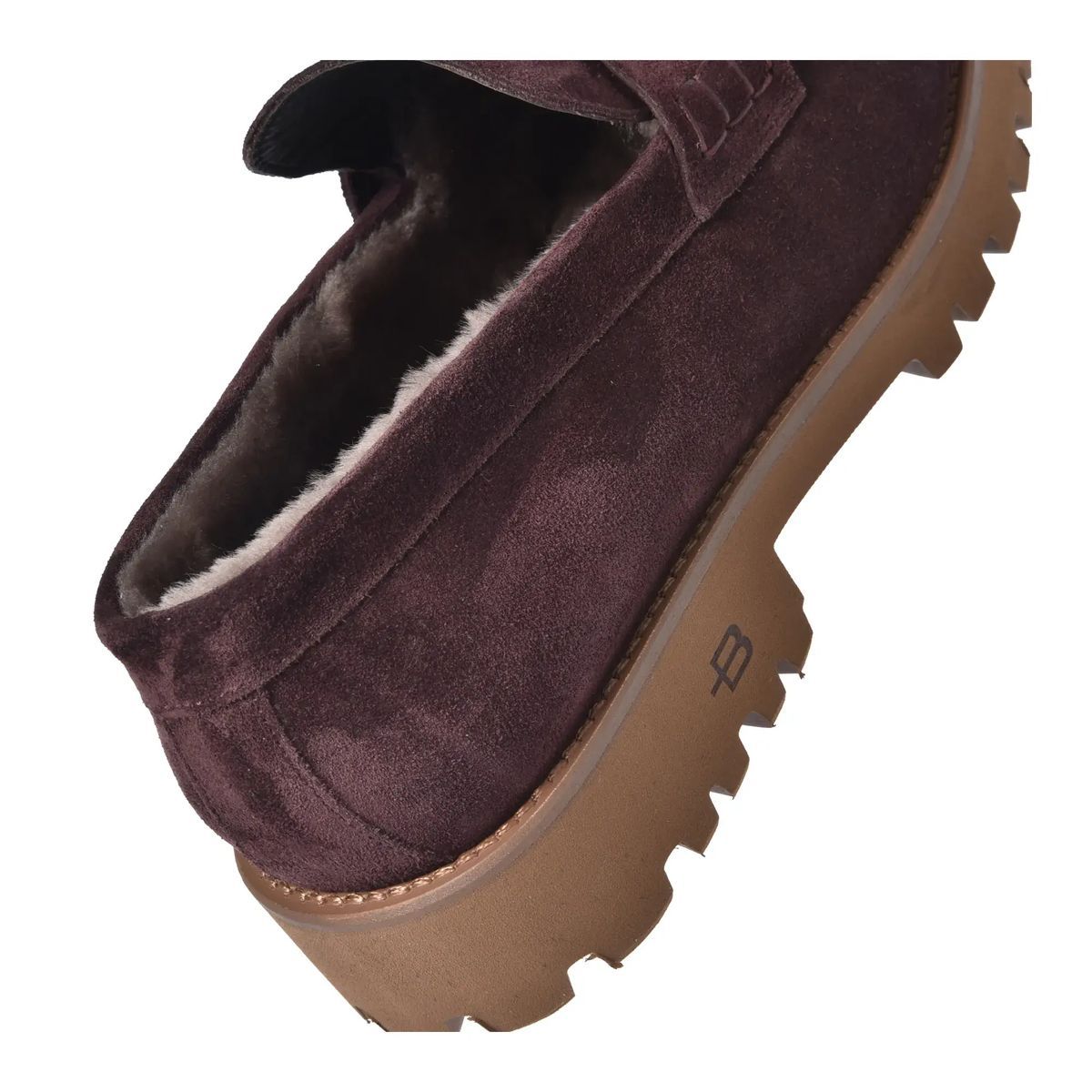 Wildleder Loafer mit Profilsohle