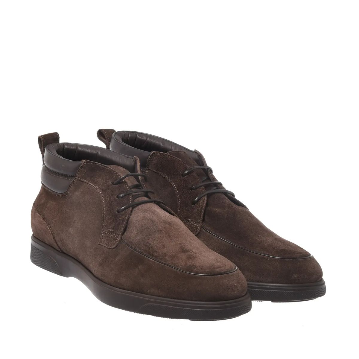 Braune Chukka-Boots aus Wildleder